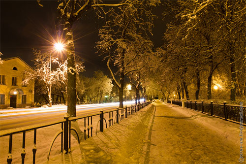 Красивый пейзаж родного города
