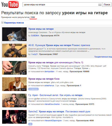Результаты поиска по запросу Уроки игры на гитаре